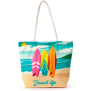 Puckator Varzi Strandtasche Segeltuch Surfbretter