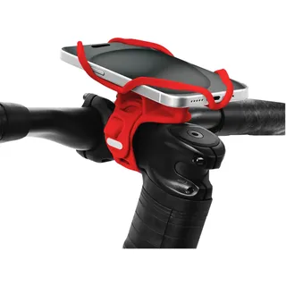 BONE Bike Tie 5 Pro Bike Phone Mount Bicycle Phone Holder for Stem Mounting 4.7"-7.2" iPhone 15/Pro/Pro Max, Ultra Light Phone Mount for Bike Motorcycle, Designed for Road Bicycle - Rot