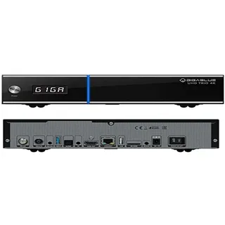 GigaBlue UHD Trio 4K / 1x DVB-S2x & 1x DVB-C/T Tuner, schwarz