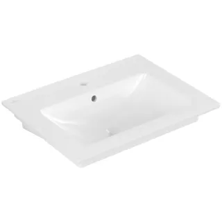 Villeroy & Boch Venticello Waschbecken, 1 Hahnloch, mit Überlauf, 650x500mm, 41246501, Farbe: Weiß