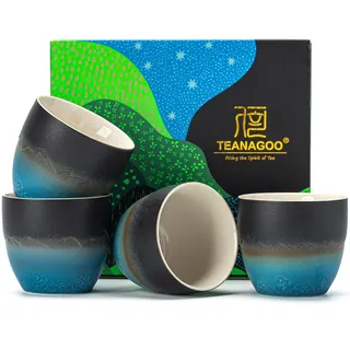 TEANAGOO Japanische Teetassen, chinesische Teetasse 205 ml, asiatische Matcha-Tasse, ohne Griffe
