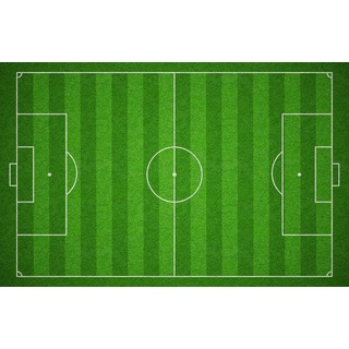 Oedim Kinderteppich für Kinderschlafzimmer, Fußball, PVC, 95 x 200 cm, Kinderteppich aus PVC