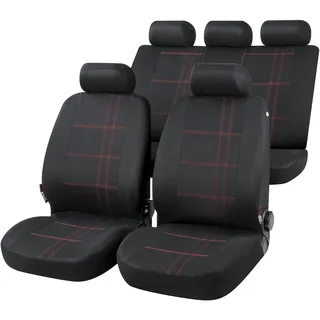 CarComfort Autositzbezug Nashville Komplettset schwarz, 13425 - Schwarz