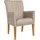 Armlehnstuhl HOME AFFAIRE "King", beige (beige, eiche natur), B:60cm H:92cm T:65cm, Massivholz, Polyester, Stühle, Armlehnstuhl, Esszimmerstuhl, Beingestell Massivholz Eiche oder Buche wengefarben