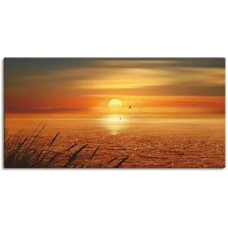 ARTland »Sonnenuntergang über dem Meer«, 150x75cm