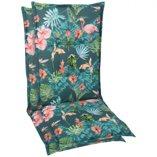 GO-DE Hochlehnerauflage 120 x 50 x 7 cm blau 2 St.