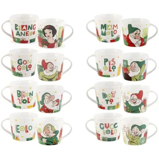 HOMe Set 12 Tazze Jumbo Disney Nani Natale Cc430