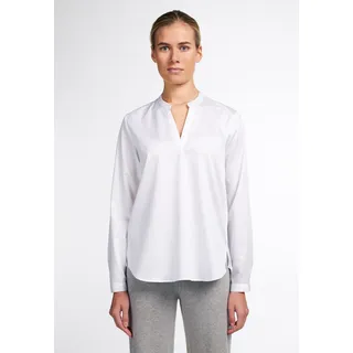 Eterna Longbluse »LOOSE FIT« EASY IRON (bügelleicht), weiß
