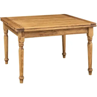 Biscottini Gartentisch ausziehbar 120 x 120 x 80 cm Grün