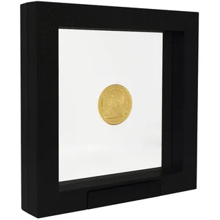 SAFE 4502 Schweberahmen schwarz 13x13 cm - Münzrahmen - Objektrahmen - Münzständer 3D Rahmen für Deine Münzen