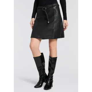 Mauritius Lederrock Damen Schwarz S