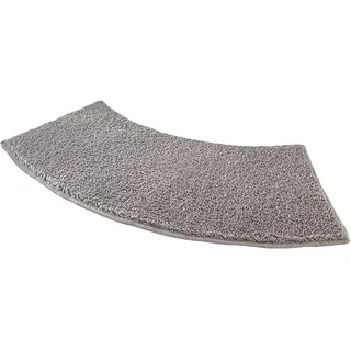 F Fityle Gebogene Badematte Anti Rutsch, Gebogene Badeteppich Weich, Duschvorleger Eckdusche Klein, Eckdusche Duschvorleger, Halbrund Runddusche, für Eckshow Rcurved Bad Duschwanne, GRAU