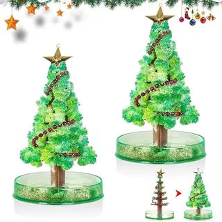 2X Magic Growing Crystal Christmas Tree, Mini Magische Weihnachtsbaum Künstlich, Weihnachtsdekorationen Kristall Papierbaum für Kinder,