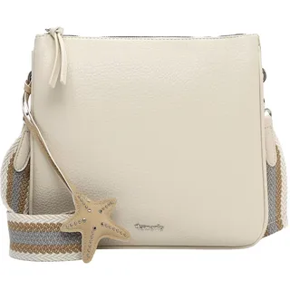 Umhängetasche TAMARIS "Umhängetasche TAS Kea", Damen, Gr. B/H/T: 28cm x 26cm x 4cm 0, beige (beige 400), Polyurethan, Taschen Umhängetasche