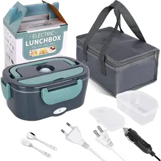 Elektrische Lunchbox, tragbarer Lebensmittelwärmer, auslaufsicheres Design, 60W 1.5L, EU