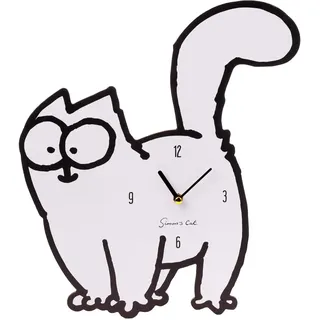 Puckator Simon's Cat katzenförmige Bilderuhr