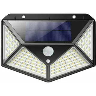 Leuchtturm 100 LED Mit Solarpanel Und Bewegungssensor Strahler -dämmerung 147