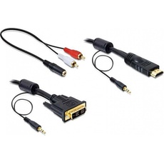Bild 84455 DVI - HDMI-Kabelkit + Audio 2,0 m