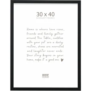 Deknudt Frames Bilderrahmen modern schwarz 30x40 cm 2er Set