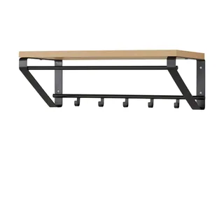 Haku-Möbel Wandgarderobe HAKU Möbel 70 x 23 x 30 cm Eiche
