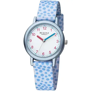 REGENT F-1381 0 mm Gehäuse grau Armbanduhr blau