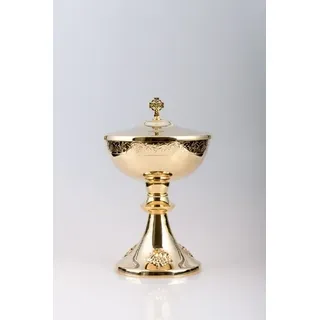 Ciborium vergoldet (Höhe 24 cm) - Gold