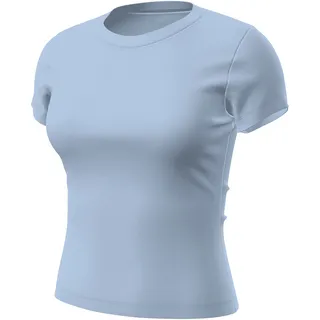Nike Damen T-Shirt NSW Women ́s Tight Tee HV4994-407 M - Hydrogen Blue - M