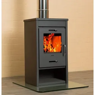 Kaminofen Victoria Deluxe LG schwarz 9 kW - Schwarz