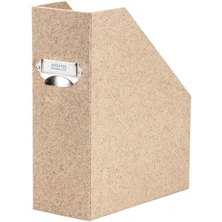 RÖSSLER SOHO Stehsammler A4 mit Griff | Stehsammler Pappe aus stabilem Karton | Büro Organizer | Schreibtisch Organizer | Zeitschriftenhalter | 315 x 260 x 80 mm | 1 Stück | Farbe: Blau | Navy