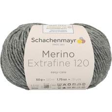 Bild von Schachenmayr Merino Extrafine 120, 50G medium grey heather Handstrickgarne