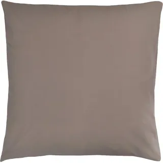 Zoeppritz Perkal-Kissenbezug Easy Farbe taupe Größe 80x80 - Taupe