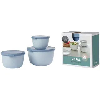 Mepal Cirqula rund blau 1 l 3-teilig