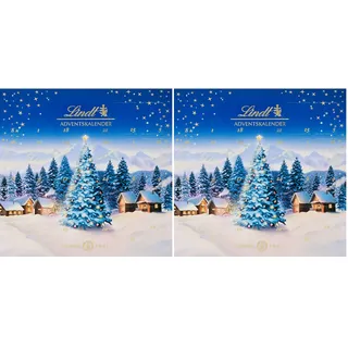 Lindt Schokolade | Mini-Tisch-Adventskalender Weihnachtszauber 2025 | 115g | 24 süße Überraschungen | Schokolade für die Weihnachtszeit (Packung mit 2)
