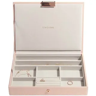 Stackers Schmuckkästchen mit Rotgold-Beschlägen, Zartrosa