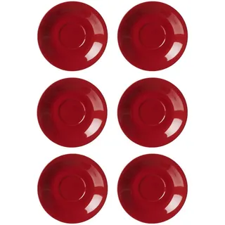 Ritzenhoff & Breker "Jumbountertassen Doppio ø 17 cm 6er Set", rot,