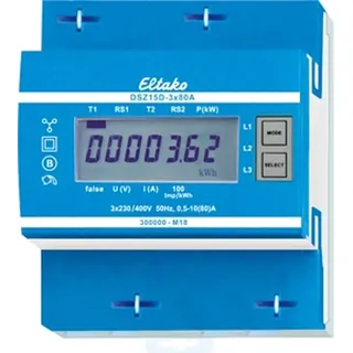 Eltako DSZ15D-3x80A MID Drehstromzähler, 3-Phasen, 4TE REG, Strom-/Energiemesser (28380615)