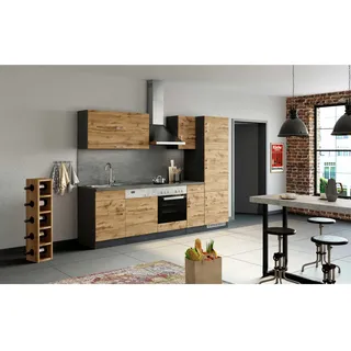 Held Küchenzeile Sorrento 270 cm Eiche braun