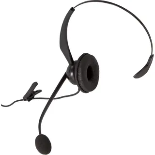 Auerswald COMfortel H-200 On Ear Headset kabelgebunden Mono Schwarz