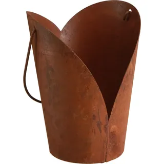 Rost Deko Herz Metall mit Henkel Vintage Deko 12x15,5cm 2St