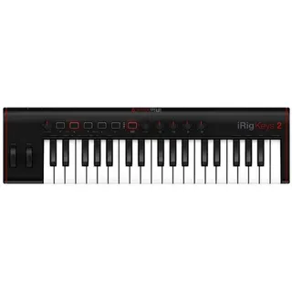 IK Multimedia iRig Keys 2 Pro - Universell einsatzbares MIDI Keyboard für iOS/Android, MAC und PC, schwarz