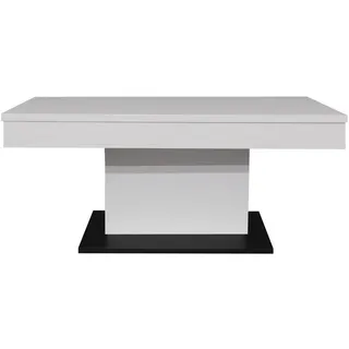 Mäusbacher Couchtisch Lift Couchtisch, weiß Metall, Holzwerkstoff, rechteckig, eckig, 58-77x60x110 cm, - BHT 110x58x60 cm