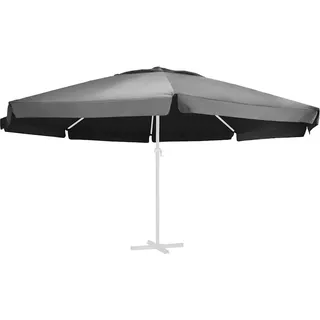 vidaXL Ersatzbezug für Sonnenschirm Anthrazit 610 cm - Grau