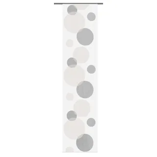 Home fashion 87984-860 Schiebewand Scherli, 245 x 60 cm, Voile, Stein