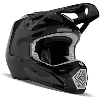 Fox V1 Motocross-Helm für Jugendliche, Schwarz Camouflage, Größe L