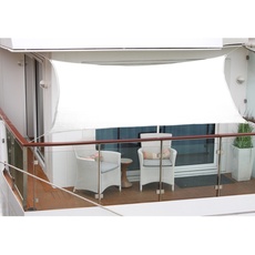 Bild Floracord Balkon-Sonnensegel, Weiß 270 x 140 cm