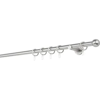 Mydeco Maß-Gardinenstange mit Endstück Ball Edelstahl Ø 2 cm x 220 cm