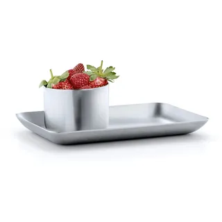 BLOMUS Tablett -BASIC- silber 63610)