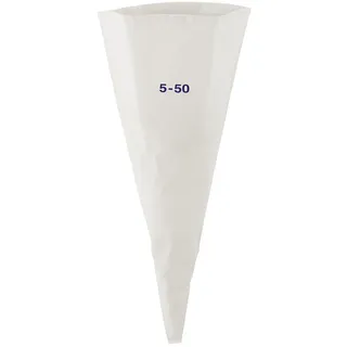 FMprofessional Baumwolle/PU-beschichtet, ca. 500 mm, Kochfest, weiß Spritzbeutel, 50 x 50 x 20 cm
