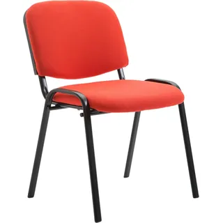 CLP Besucherstuhl Ken V2 Stoff mit robustem Metallgestell und gepolsterter Rückenlehne creme - Beige