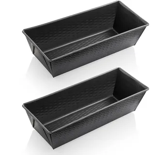 Grizzly Brotbackform, 2X Kastenform 30 x 11,5 cm, sauerteigbeständig, antihaft, Kastenbackform für Brot und Kuchen